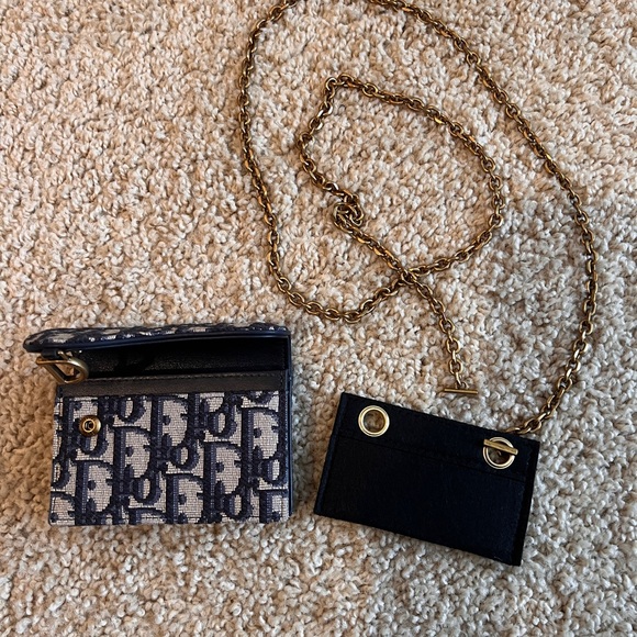 Dior saddle flap wallet with DIY chain - Picture 8 of 9